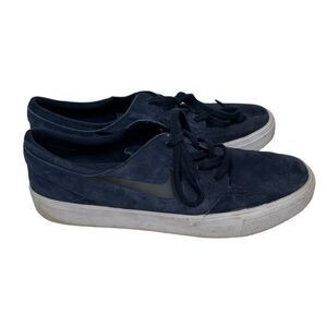 Nike Navy Blue Suede Skater Sneakers